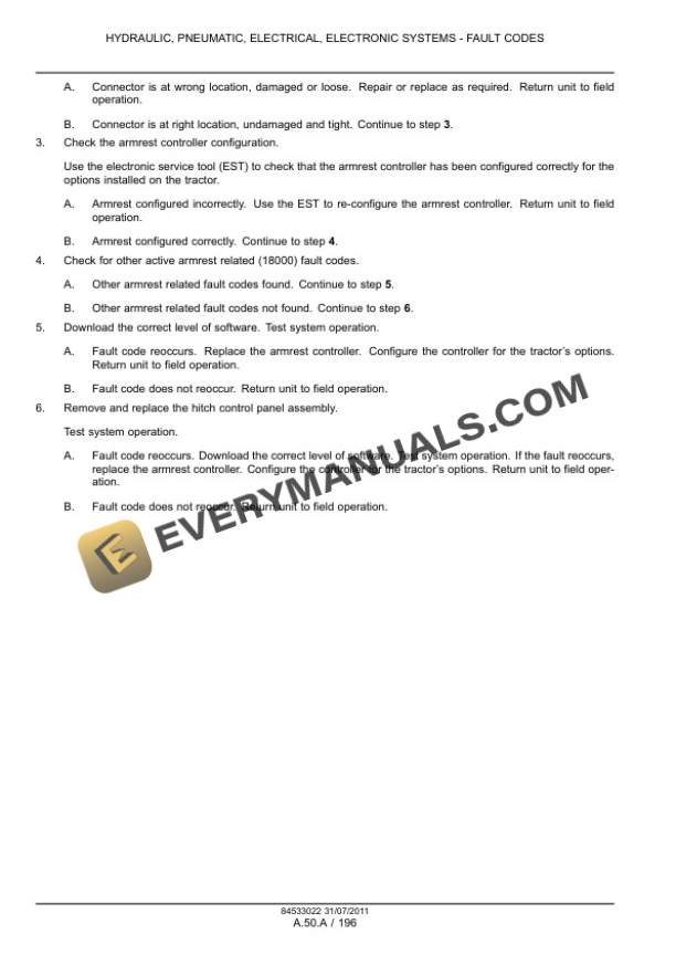 Case Magnum 235, 260, 290, 315, 340 Tractor Service Manual 84533087-3