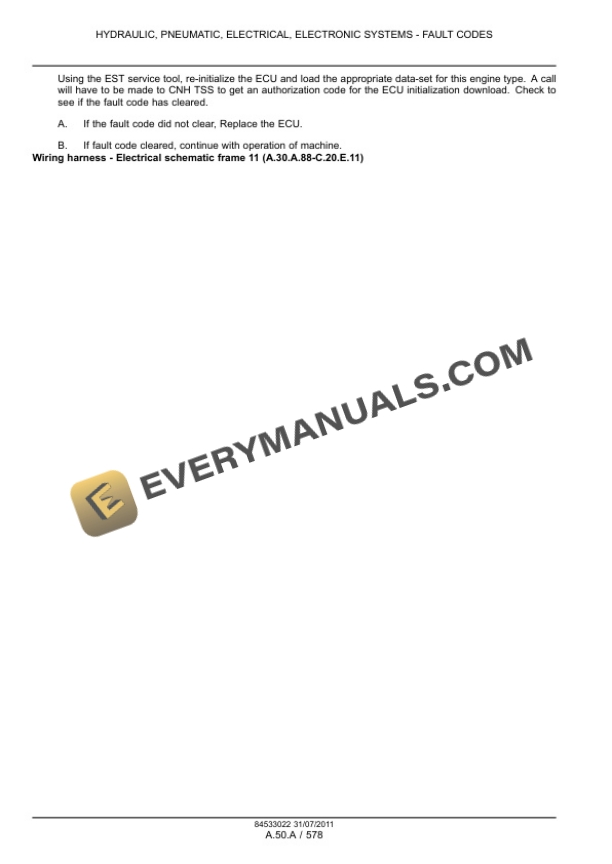 Case Magnum 235, 260, 290, 315, 340 Tractor Service Manual 84533088-2