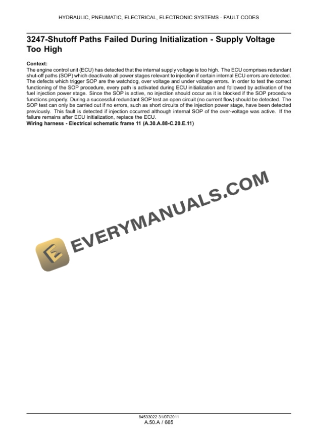 Case Magnum 235, 260, 290, 315, 340 Tractor Service Manual 84533088-3