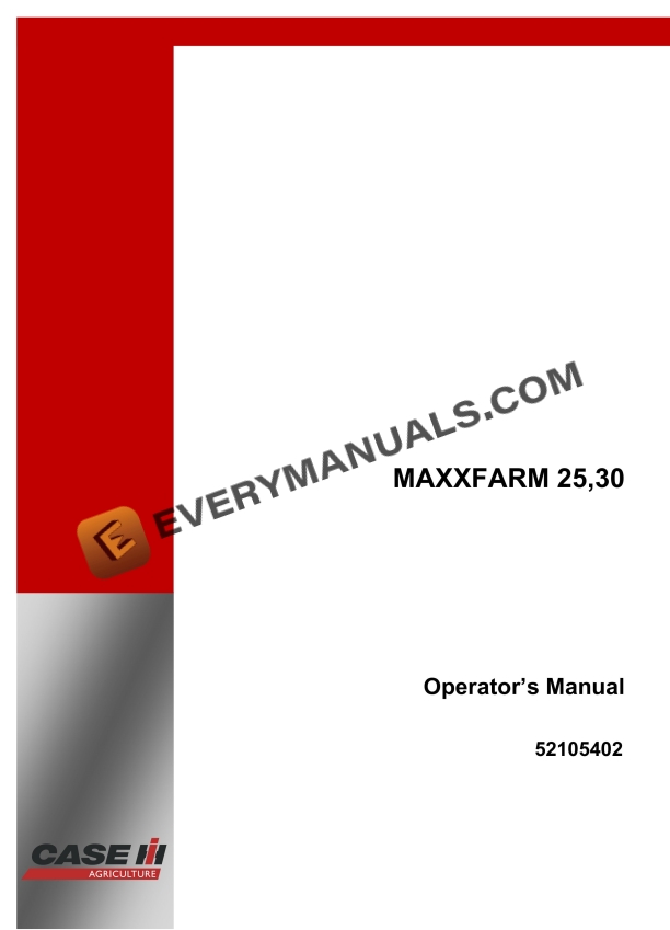 case maxxfarm 25 30 tractor operator manual 52105402 1
