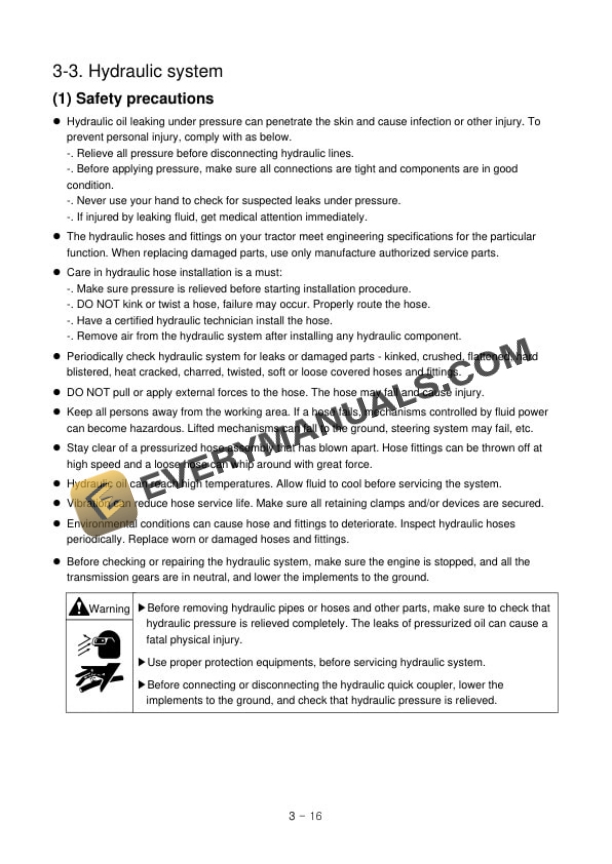 Case MAXXFARM 40, 50 Tractor Operator Manual 52105404-3