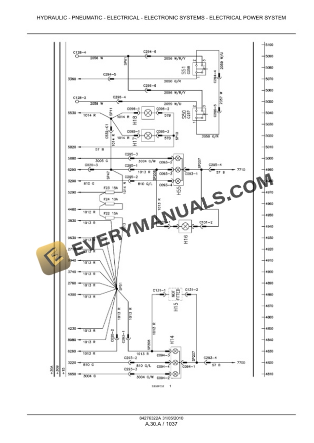 Case Maxxum 100, 110, 115, 120, 125, 130, 140 Tractor with, without Multicontroller Service Manual 84406956-4