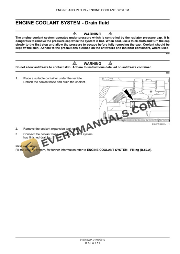 Case Maxxum 100, 110, 115, 120, 125, 130, 140 Tractor with, without Multicontroller Service Manual 84406959-5