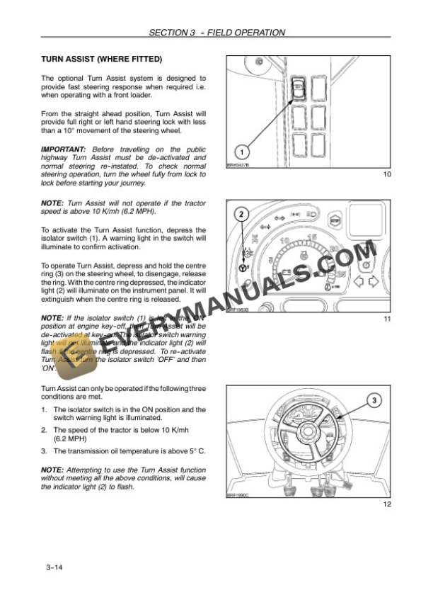 Case Maxxum 100, 110, 115, 125, 140 Tractor Operator Manual 47380088-3