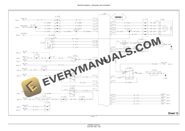 Case Maxxum 110 - 140 EP, 110 - 140 Multicontroller EP, CVT 110 Service Manual 47720784-3
