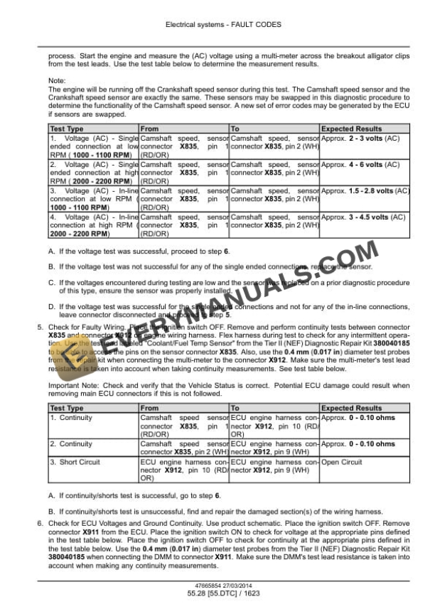 Case Maxxum 110 - 140 EP, 110 - 140 Multicontroller EP, CVT 110 Service Manual 47720794-3