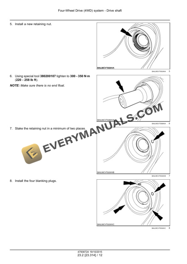 Case Maxxum 115-150, 115-150 Multicontroller, CVT 115 Service Manual 47951312-2