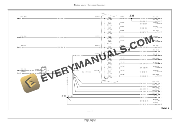 Case Maxxum 115-150, 115-150 Multicontroller, CVT 115 Service Manual 47951316-3