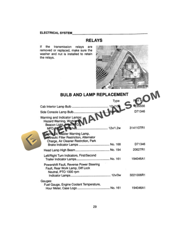 Case Maxxum 5120, 5130, 5140, 5150 Tractor Operator Manual 9-13755-5