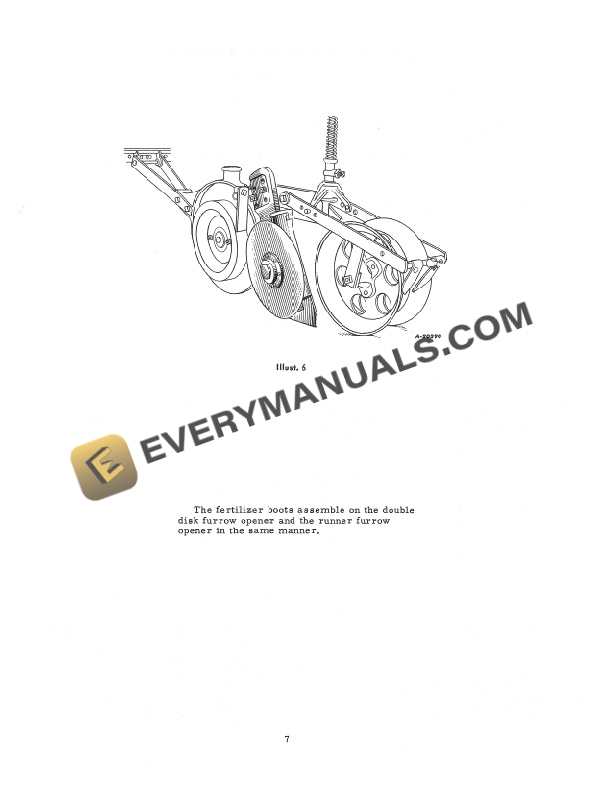 Case McCormick 40, 41, 42, 43, 44, 45A, 60 Tractor Planter and Drill Fertilizer Unit Operator Manual 1007190R7-4