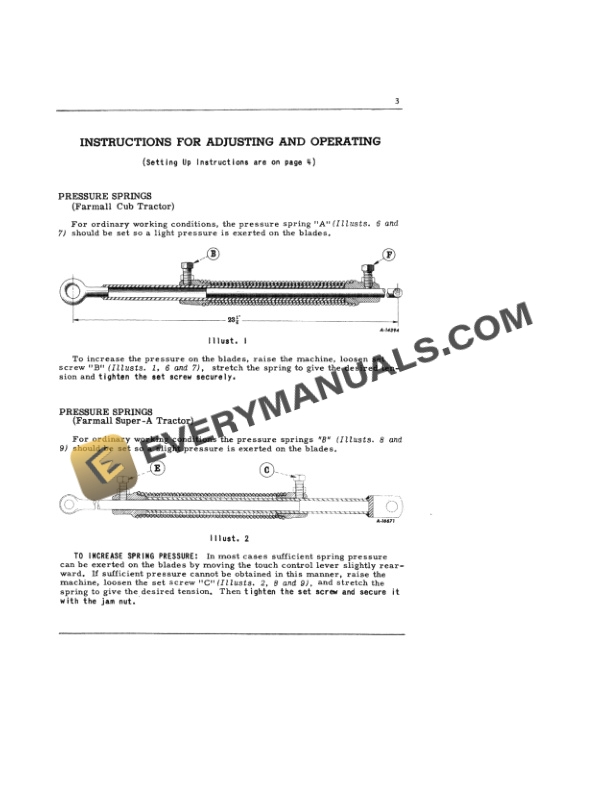 Case McCormick A-Cub 33 Bean Harvester for use with Farmall Cub and Super Owner Manual 1006826R2-2