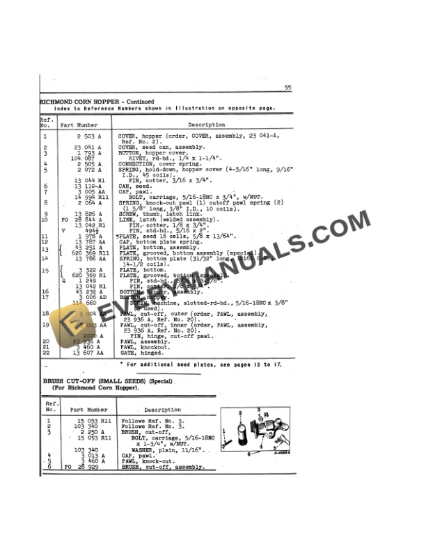Case McCormick-Deering C-271 Blackland Planter Farmall-C Tractor Operator Manual 1006711R2-4