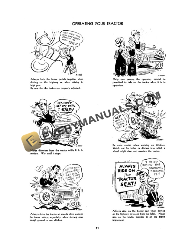 Case McCormick - Deering Farmall Cub Tractor Operator Manual 1004120R1-2