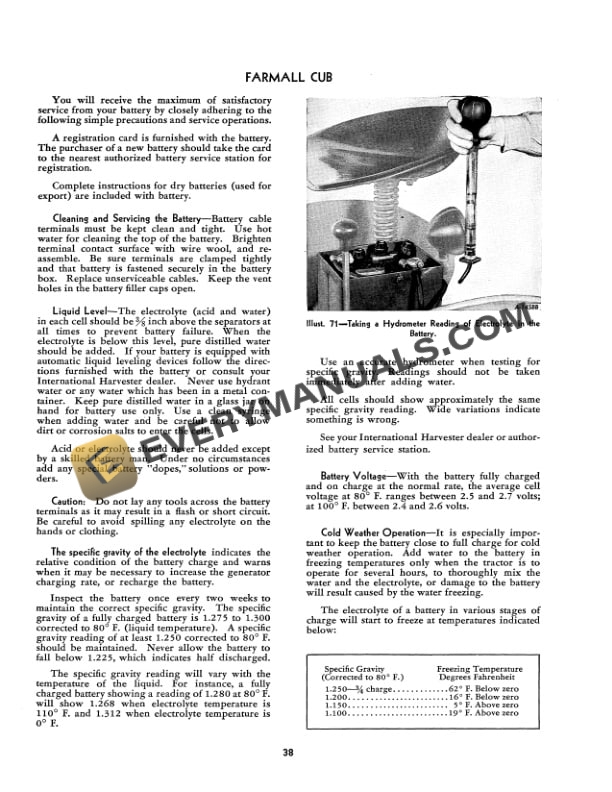 Case McCormick - Deering Farmall Cub Tractor Operator Manual 1004120R1-4