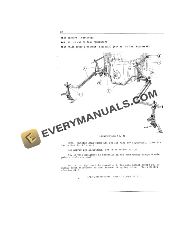 Case McCormick - Deering HM-238 Model Farmall Cultivator Operator Manual 1006552R4-3