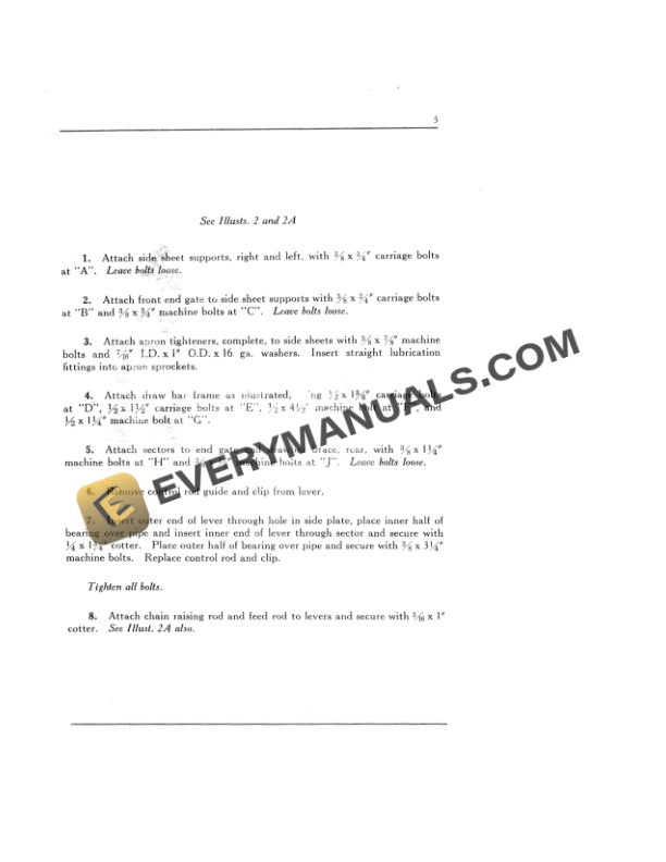 Case McCormick-Deering Tractor Manure Spreader No 100 Operator Manual MC-D 5644-2