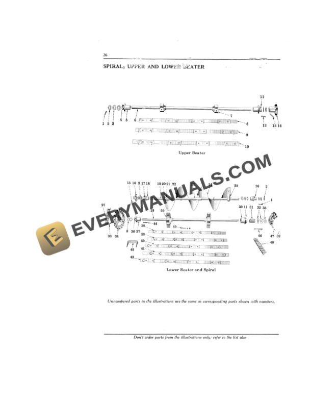 Case McCormick-Deering Tractor Manure Spreader No 100 Operator Manual MC-D 5644-5