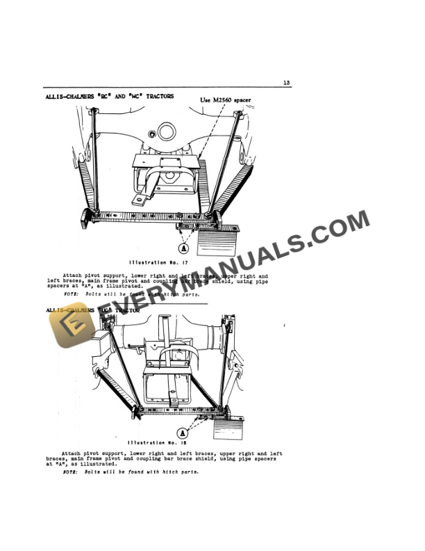 Case McCormick-Deering Tractor Mower Operator Manual MC-D 5013-2