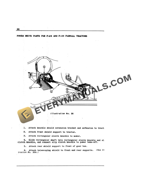 Case McCormick-Deering Tractor Mower Operator Manual MC-D 5013-3