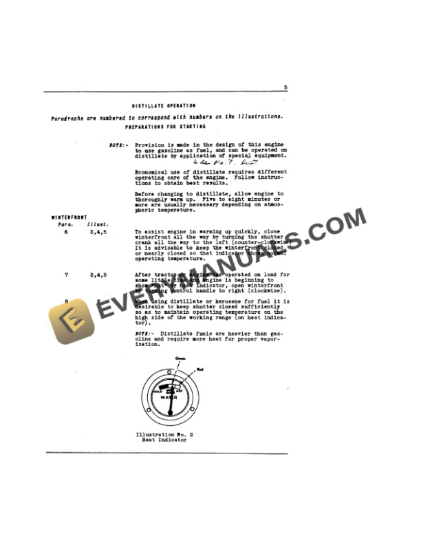 Case McCormick-Deering W-14 Tractor Operator Manual INT-5192-2