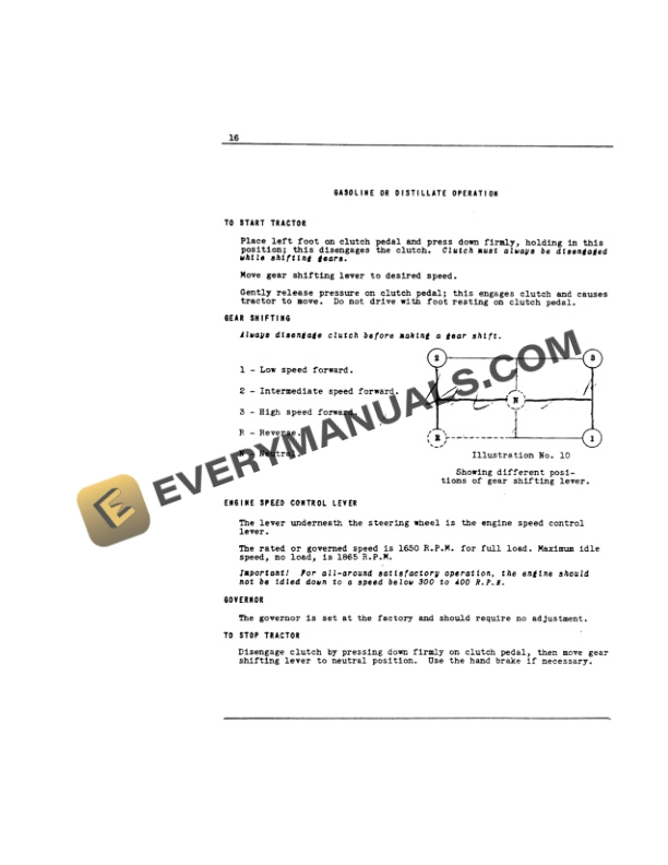 Case McCormick-Deering W-14 Tractor Operator Manual INT-5192-3