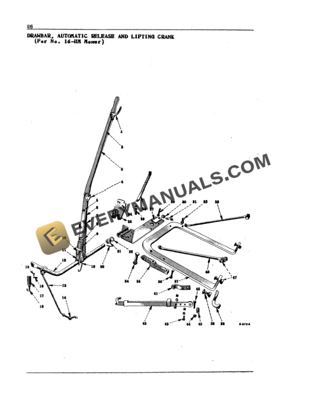 Case McCormick No 16-A, 16-B, 16-BN, 16-HM Farmall Mower Operator Manual 1005601R6-4