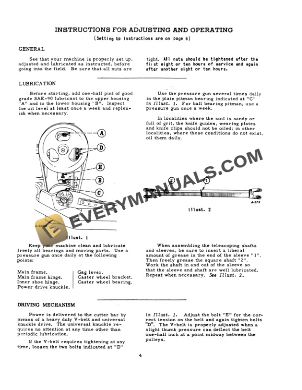 Case McCormick No 27-V Universal Tractor Mower Operator Manual 1010500R7-2