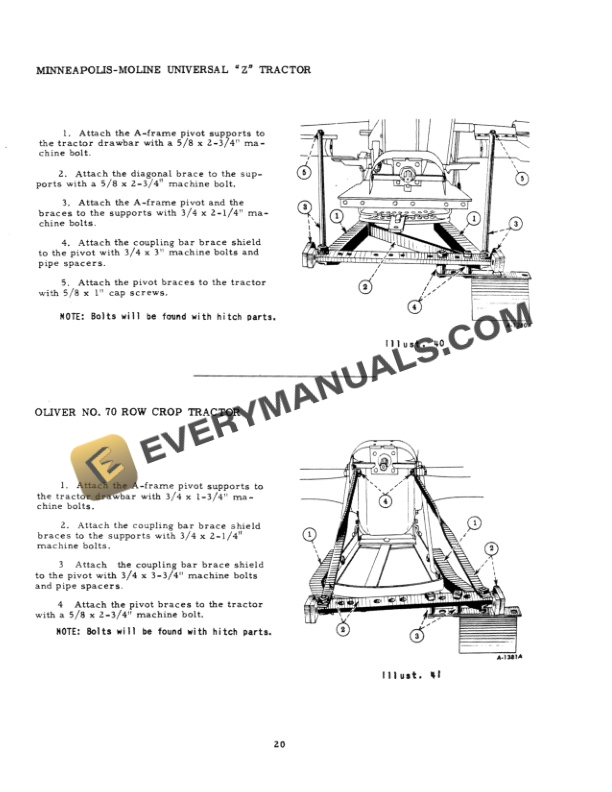Case McCormick No 27-V Universal Tractor Mower Operator Manual 1010500R7-4