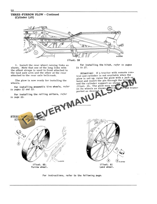 Case McCormick No. 8 Tractor Plow Operator Manual 1003630R2-5