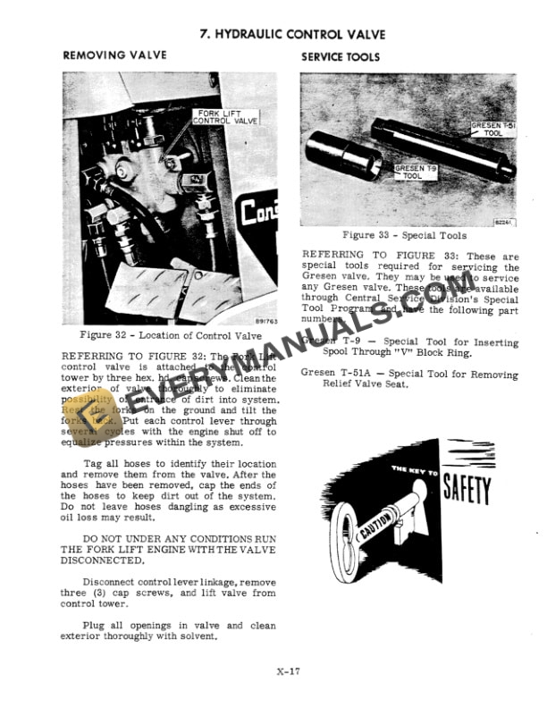 Case Model 530 Construction King Fork Lift Service Manual 9-70011G-3
