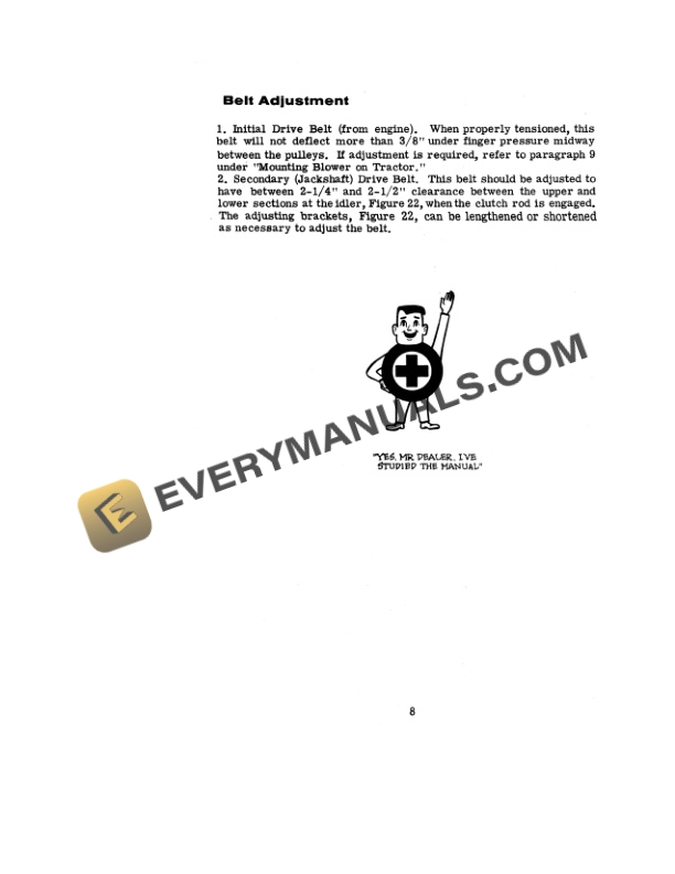 Case Model C-36 S, C-48 S Snow Blowers For 130, 180 Garden Tractor Operator Manual 9-35161-3