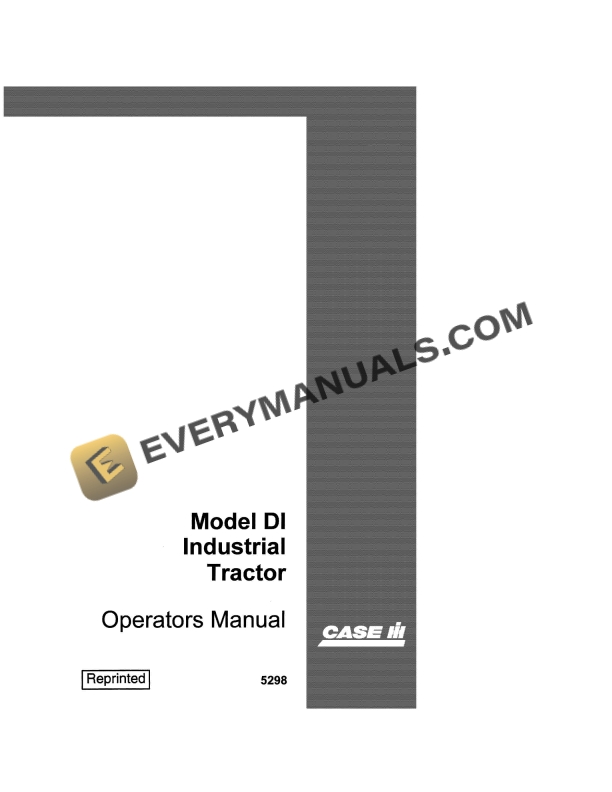 case model di industrial tractor operator manual 5298 1