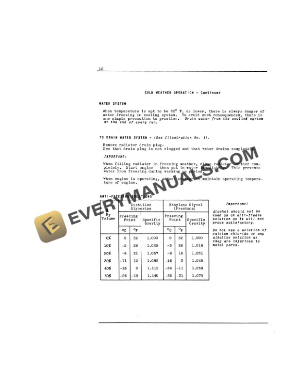 Case Model I-14 Tractor Instruction Book INT-5189A-2