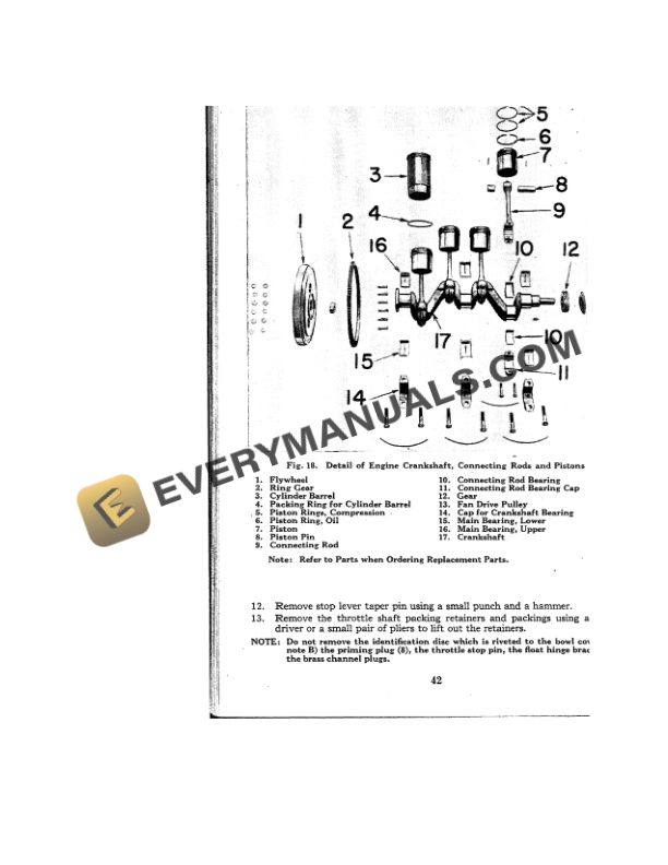 Case Model SI Air Borne Tractor Operator Instruction Book 5601-3