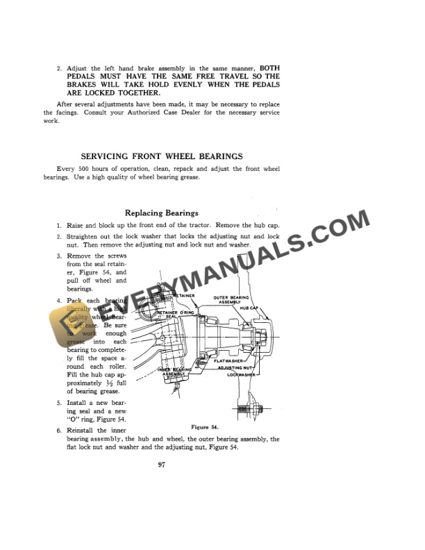 Case Model SI Industrial Tractor Operator Manual 5669-5