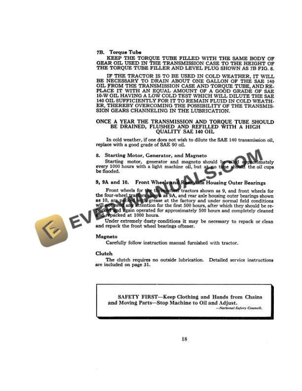 Case Model V Series Tractor Operator Manual 5286 PDF 4 Case Model V Series Tractor Operator Manual 5286 PDF - Image 2