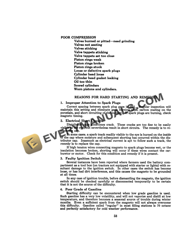 Case Model V Series Tractor Operator Manual 5286 PDF 6 Case Model V Series Tractor Operator Manual 5286 PDF - Image 4