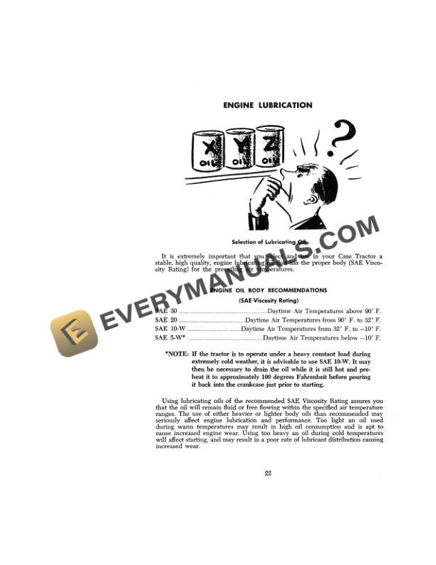 Case Models 640, 641, 640C, 641C Tractor Operator Manual 9-922-2