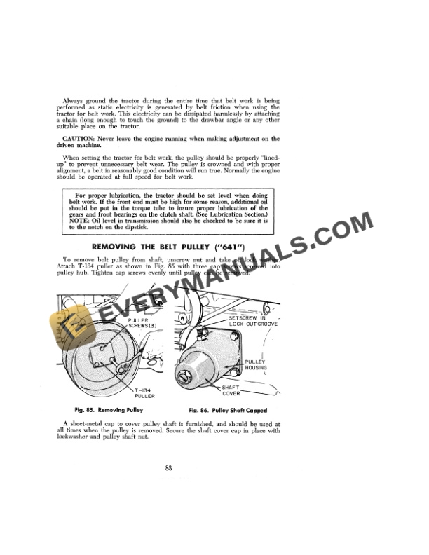Case Models 640, 641, 640C, 641C Tractor Operator Manual 9-922-4