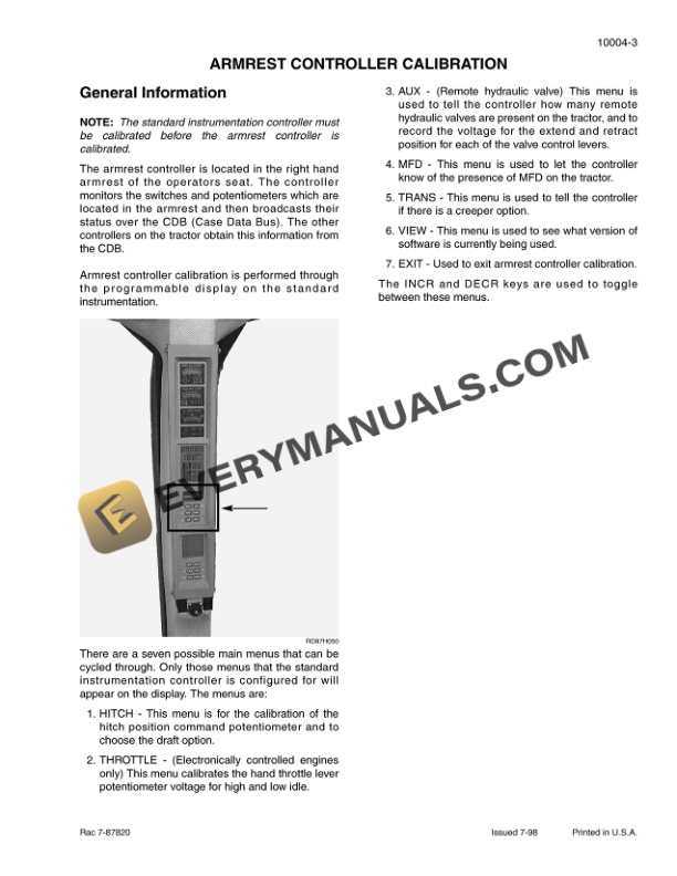 Case MX Magnum Service Manual 7-85709B-5