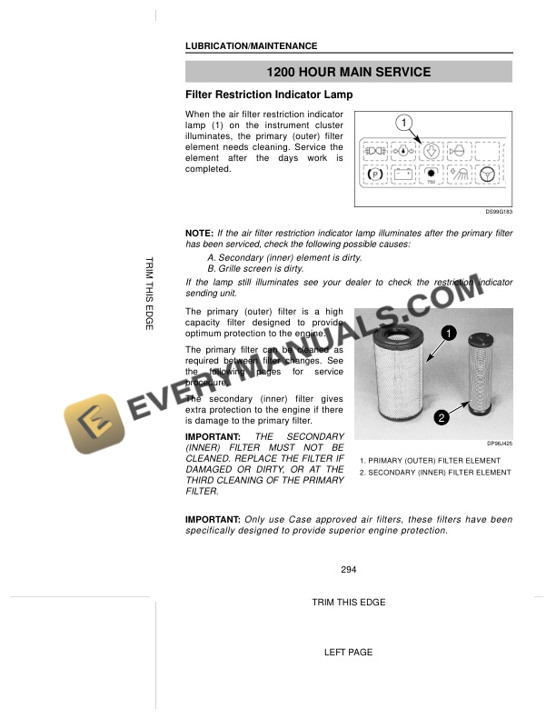 Case MX100, MX110, MX120, MX135, MX150, MX170 Tractor Operator Manual 6-20301 PDF 7 Case MX100, MX110, MX120, MX135, MX150, MX170 Tractor Operator Manual 6-20301 PDF - Image 5