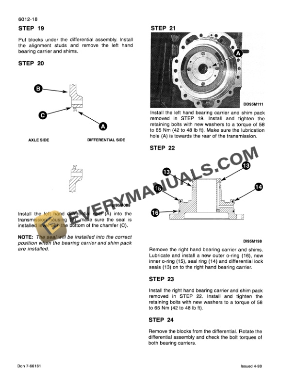 Case MX100, MX110, MX120, MX135 Tractor Service Manual 7-65907-3