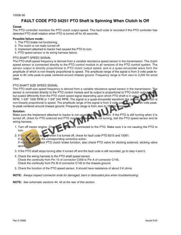 Case MX210, MX230, MX255, MX285 Magnum Tractor Service Manual 6-14260-5