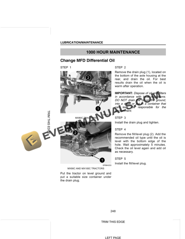 Case MX80C, MX90C, MX100C Tractor Operator Manual 6-20270 PDF 7 Case MX80C, MX90C, MX100C Tractor Operator Manual 6-20270 PDF - Image 5