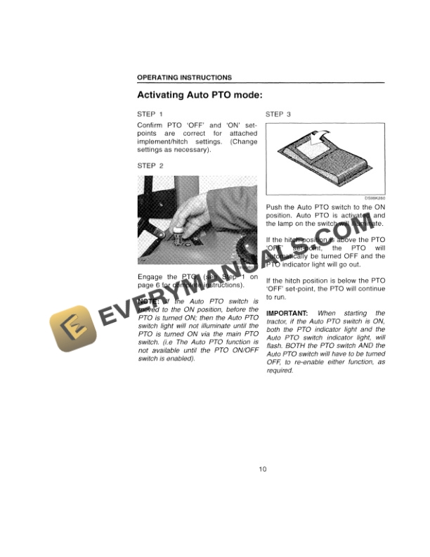 Case MX80C, MX90C, MX100C Tractor Operator Manual 9-80591 S2-4