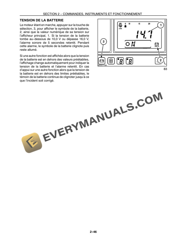 Case MXM120, MXM130, MXM140, MXM155, MXM175, MXM190 Tractor Maxxum Operator Manual 82999281 FR-2