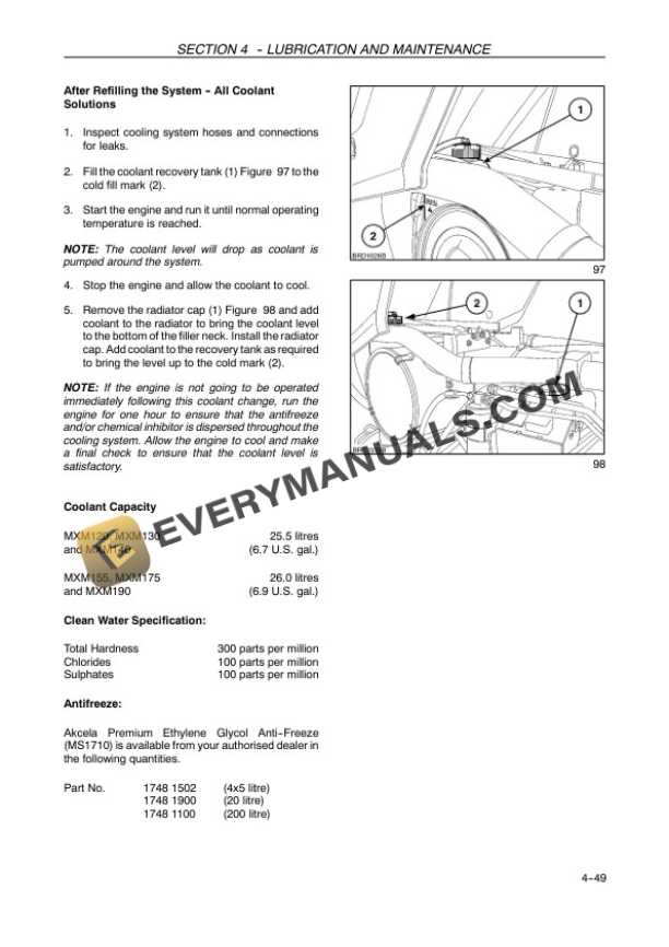 Case MXM120, MXM130, MXM140, MXM155, MXM175, MXM190 Tractor Operator Manual 82999278 PDF 7 Case MXM120, MXM130, MXM140, MXM155, MXM175, MXM190 Tractor Operator Manual 82999278 PDF - Image 5