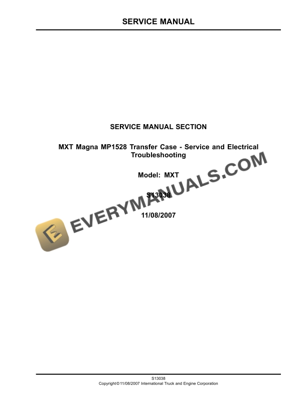 Case MXT Magna MP1528 Transfer Service Manual S13038 PDF 3 Case MXT Magna MP1528 Transfer Service Manual S13038 PDF