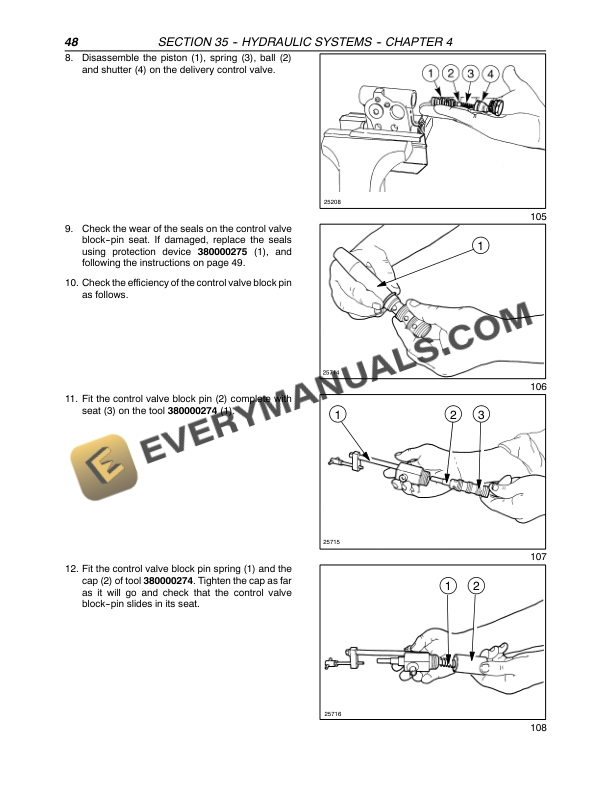 Case MXU 100, MXU 110, MXU 115, MXU 125, MXU 135 Maxxum Tractor Repair Manual 87659933-4