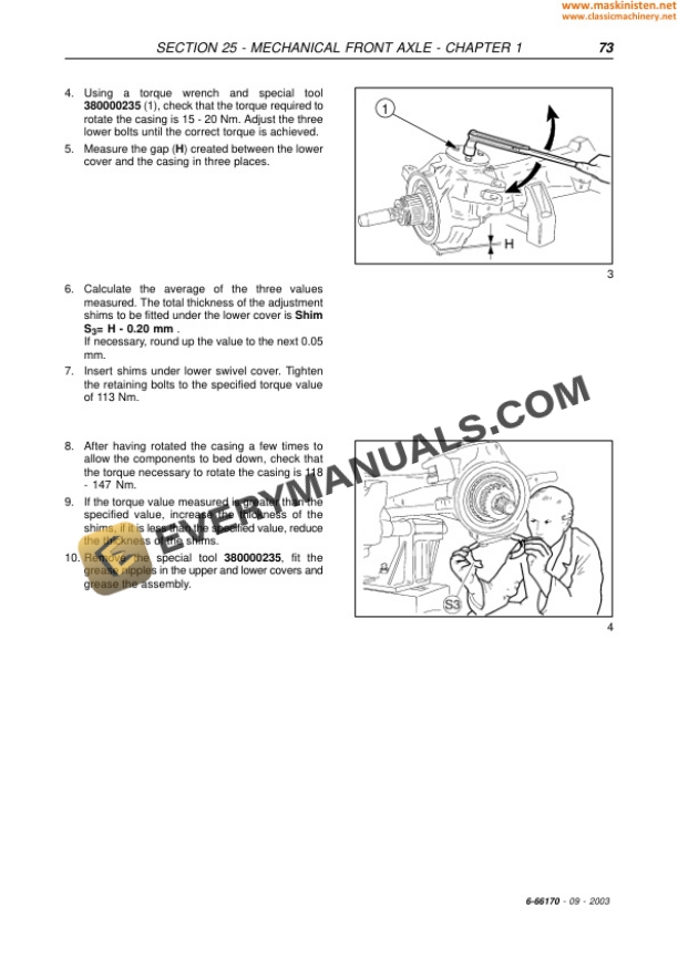 Case MXU Series Tractor Repair Manual 6-66172-2